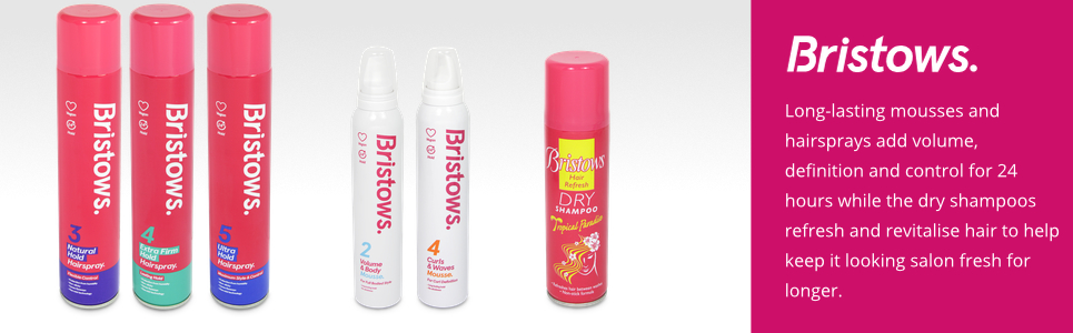 Bristows Hairsprays, Mousse, Shampoo